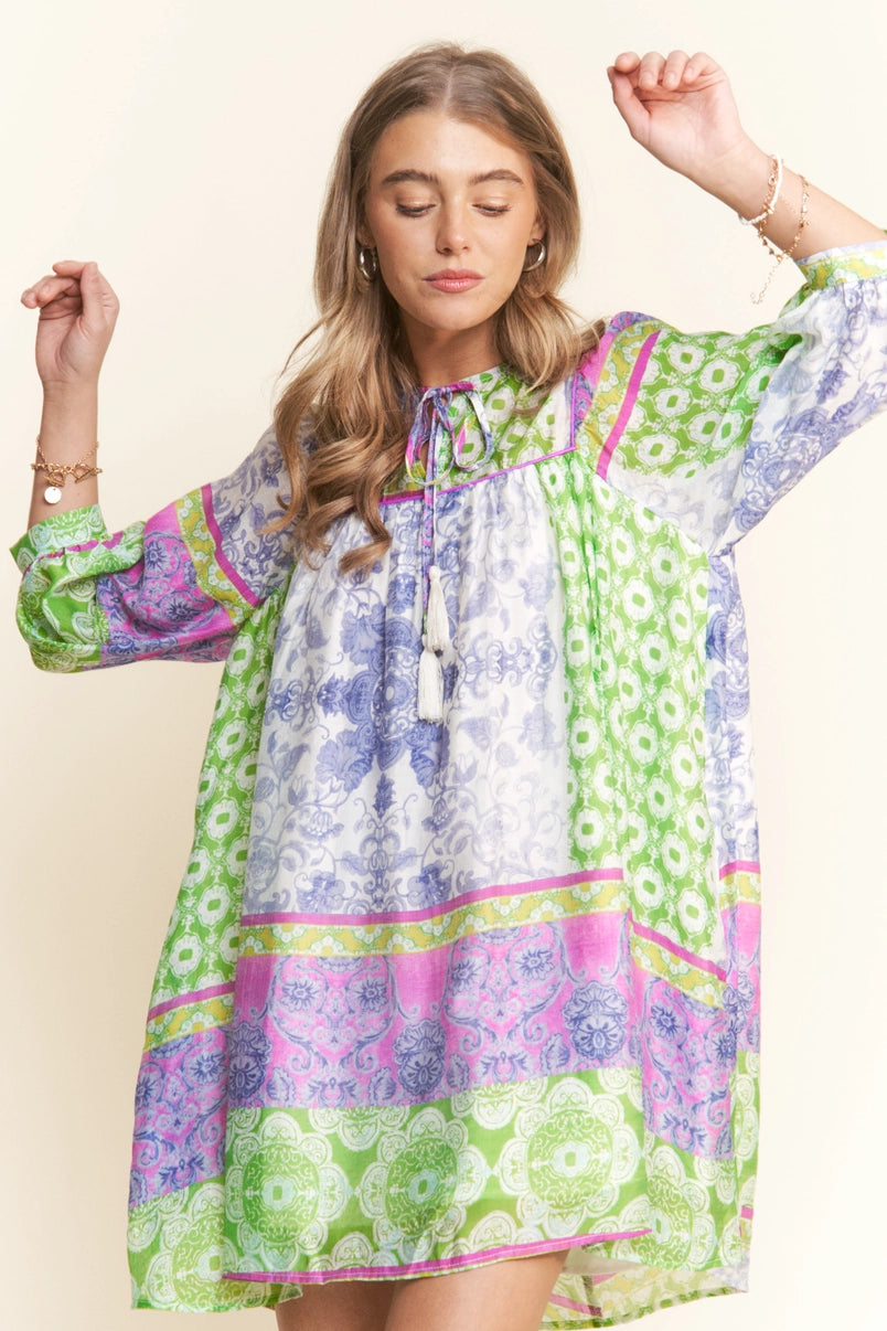 Patchwork Petals Dress