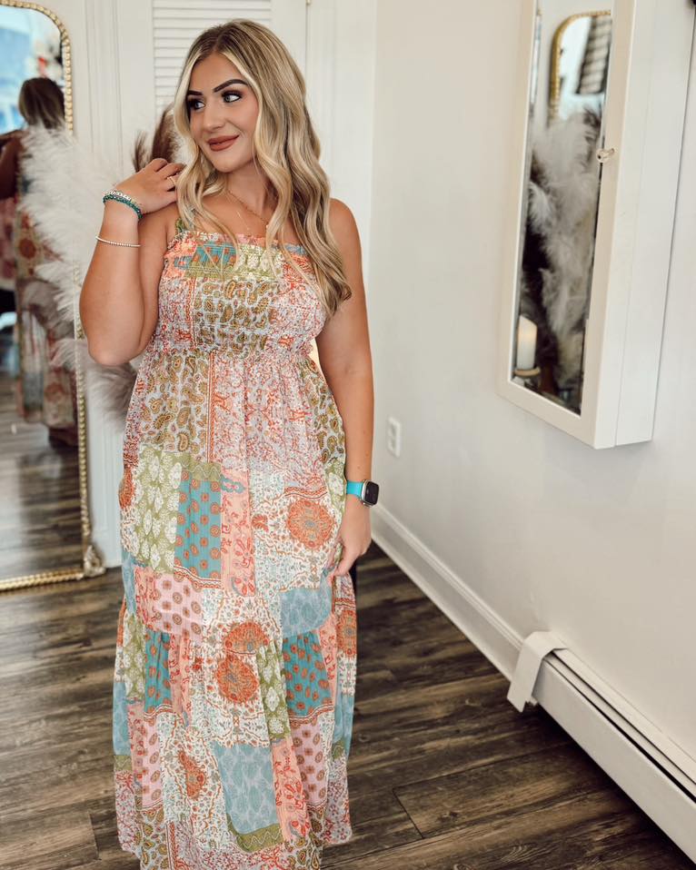 Patchwork Maxi Dress