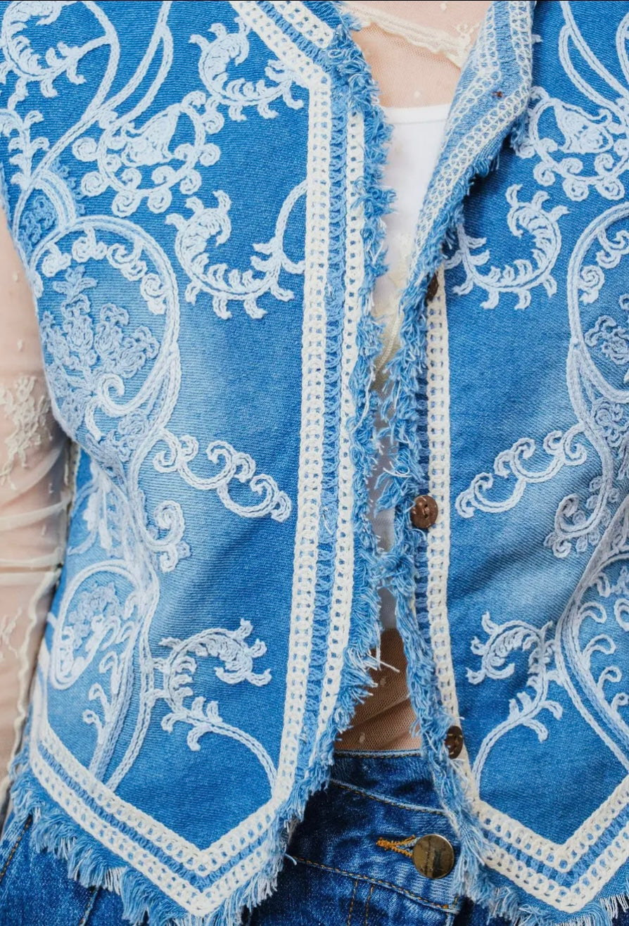 Western Denim Vest