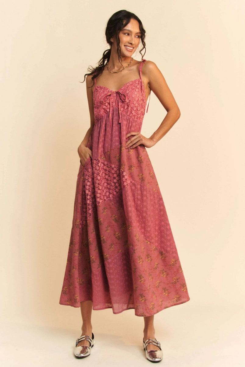 Pink Patchwork Dress