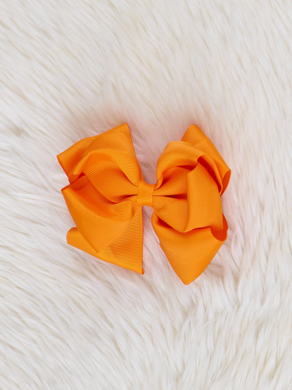 5 Inch Double Layer Bow - Tangerine