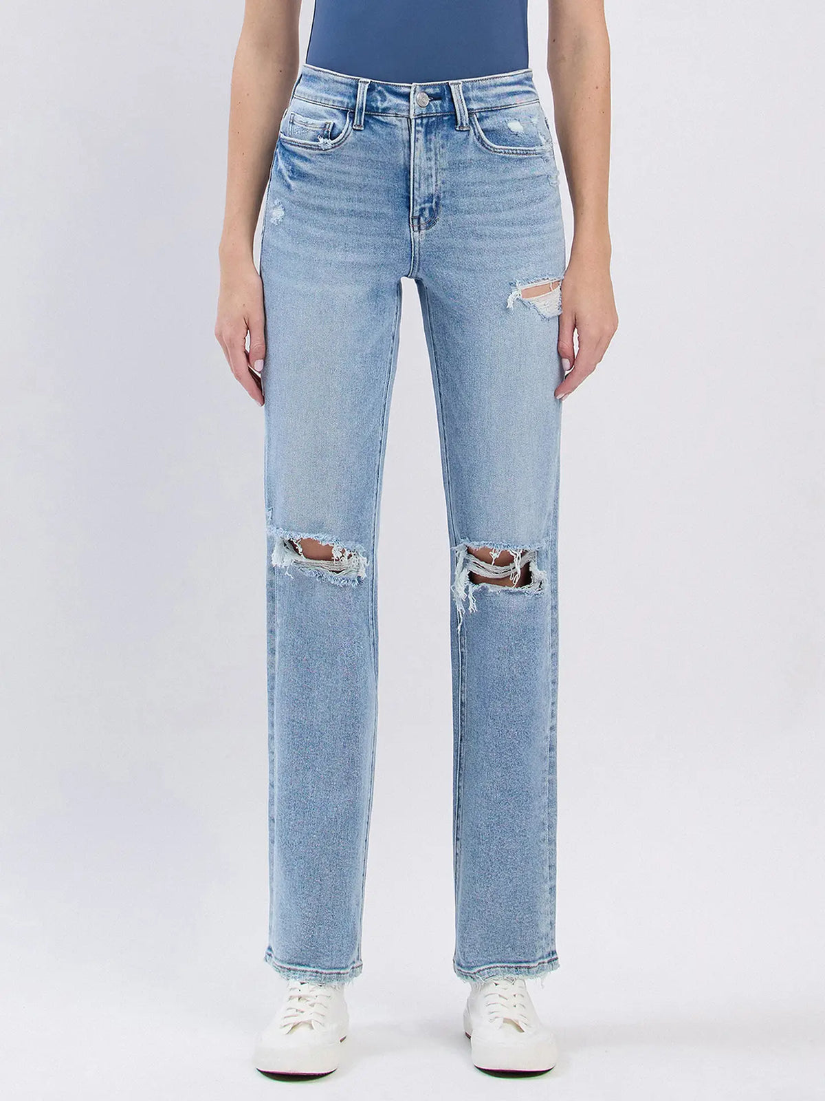 Lovervet High Rise Distressed Jeans