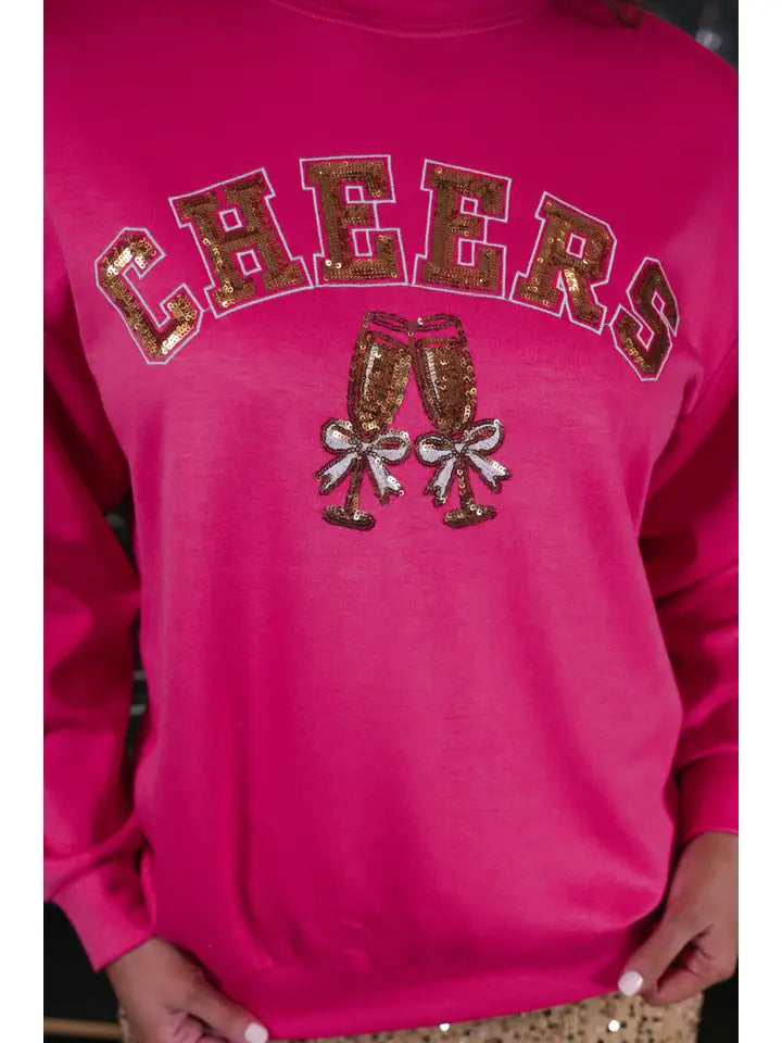 Champagne Cheers Luxe Pullover