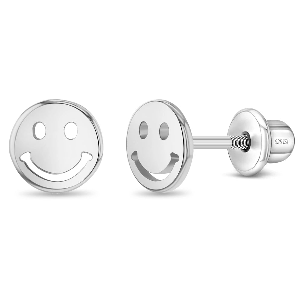 Smiley Face Earrings - Kids