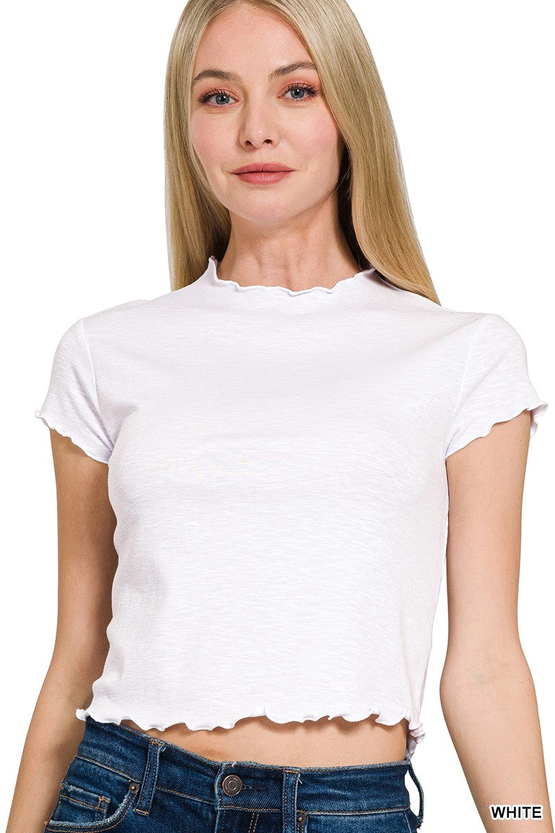 Trimmed Cropped Tee