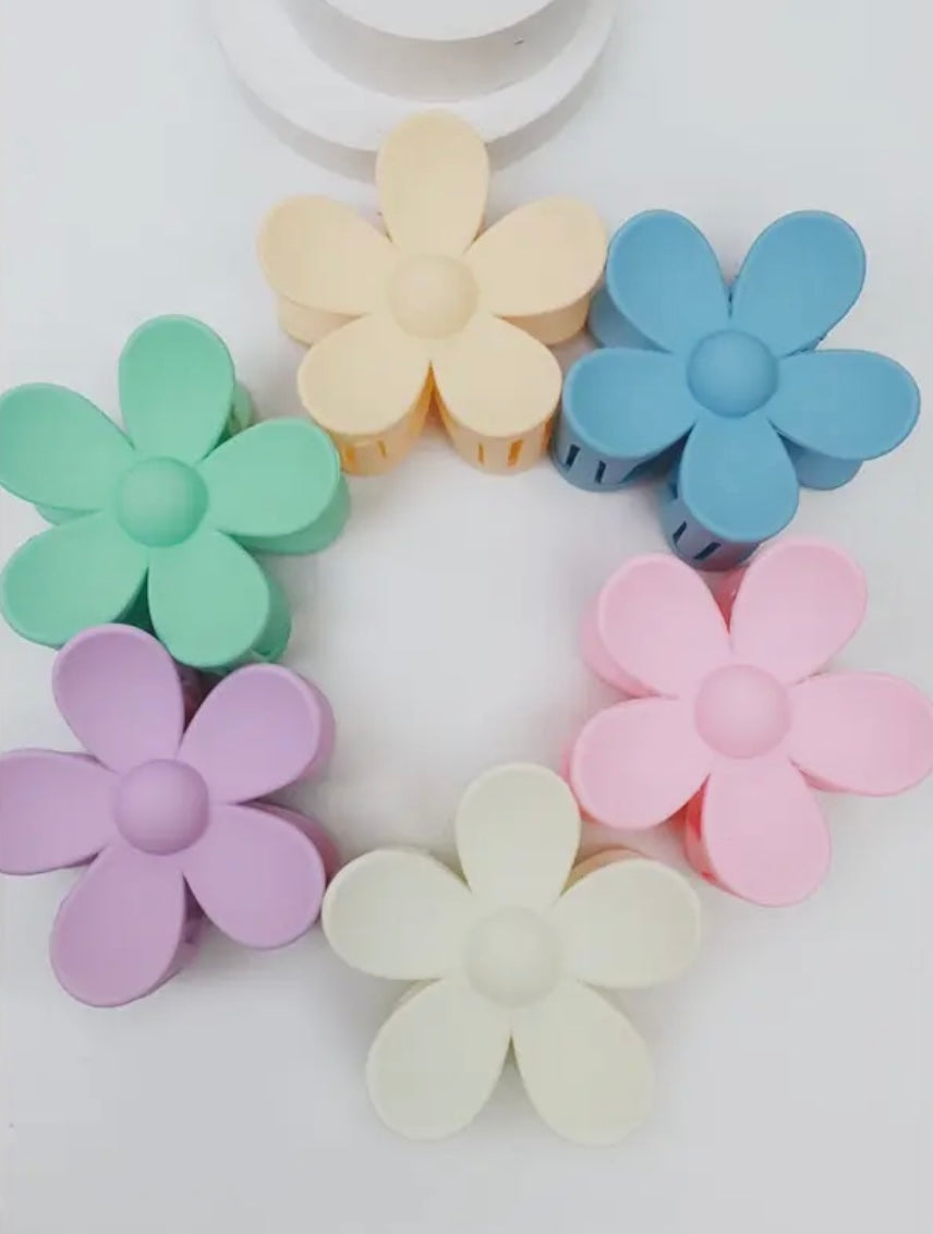 Pastel Daisy Clips