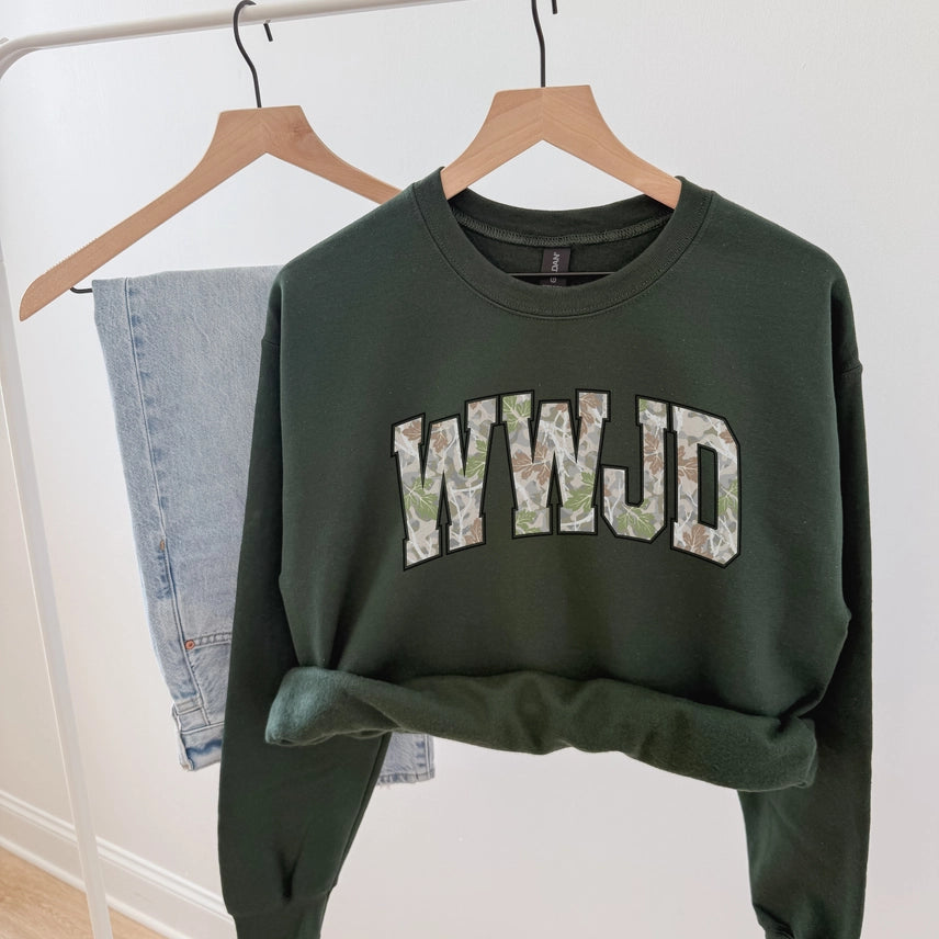 WWJD Camo Sweatshirt