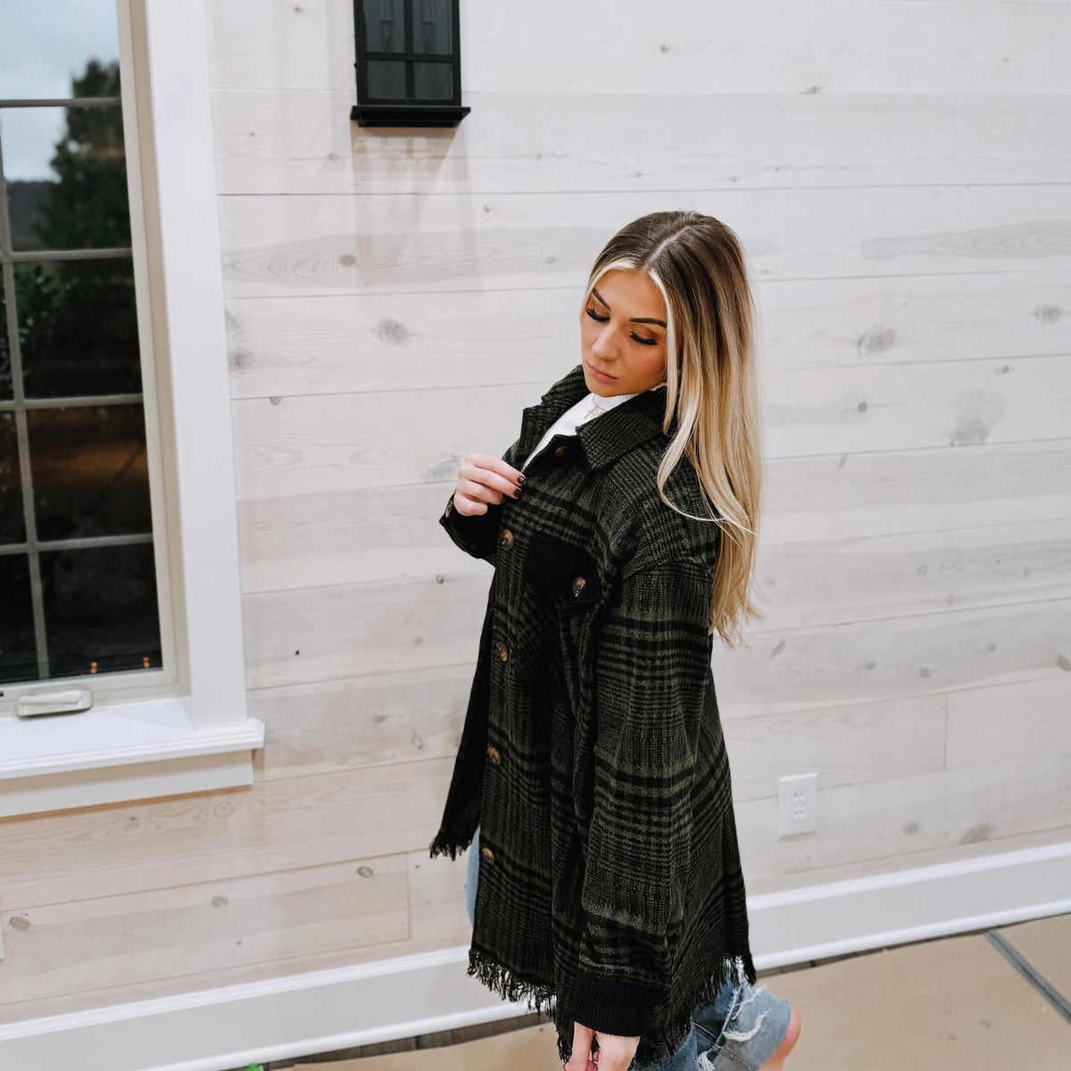 Plaid Tweed Shacket