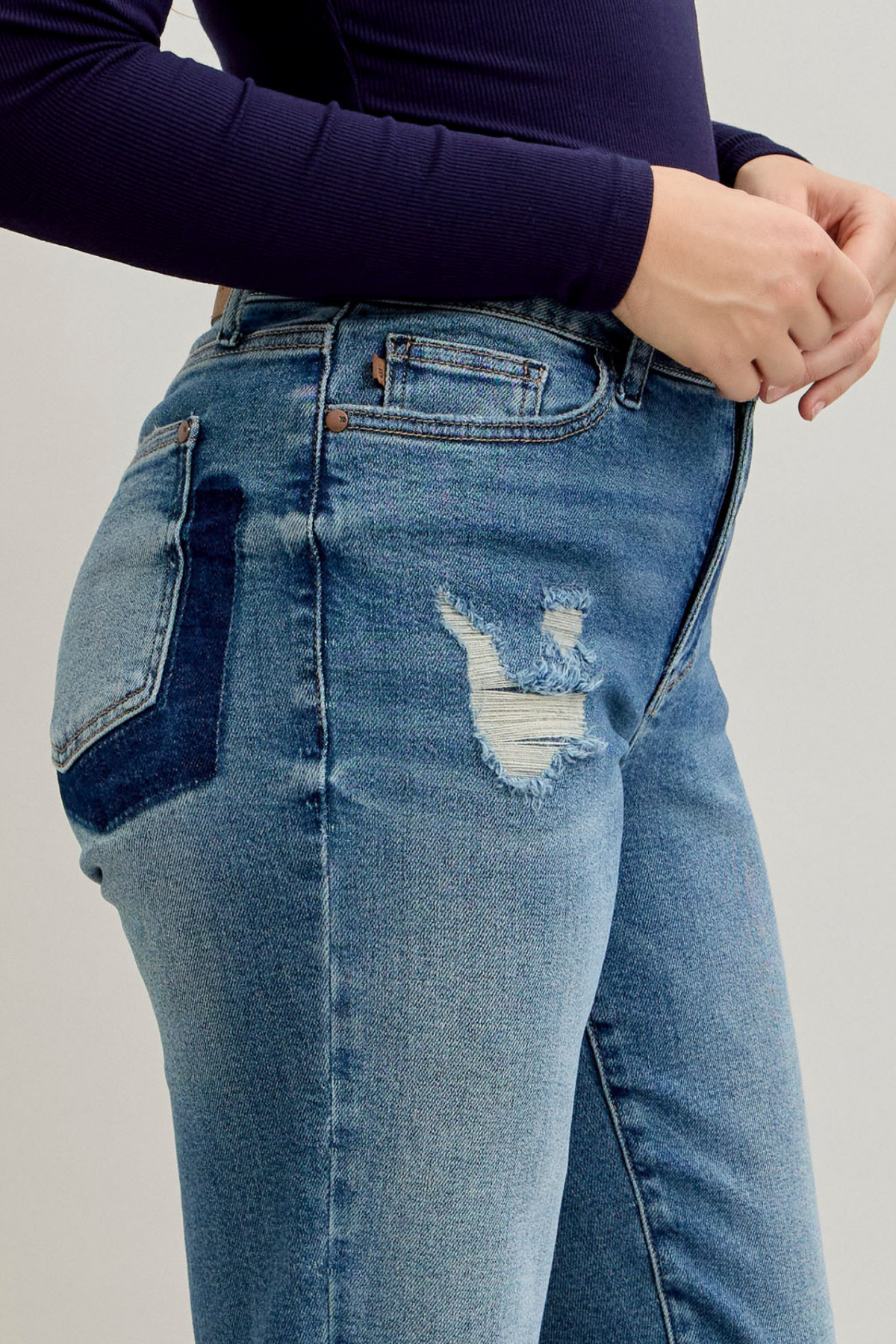 Judy Blue Patchwork Jeans