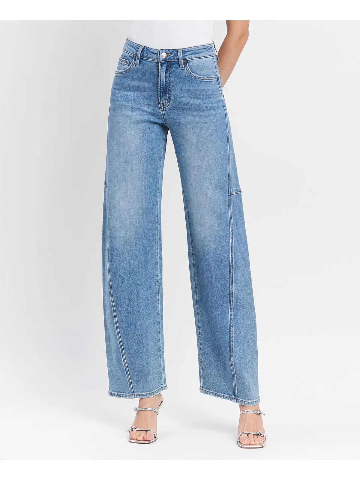 Lovervet Super High Rise Wide Barrel Jeans