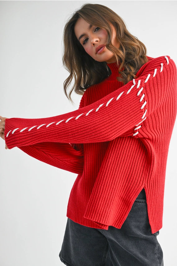 Red Georgina Sweater