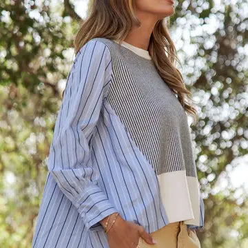 Color Block Blouse