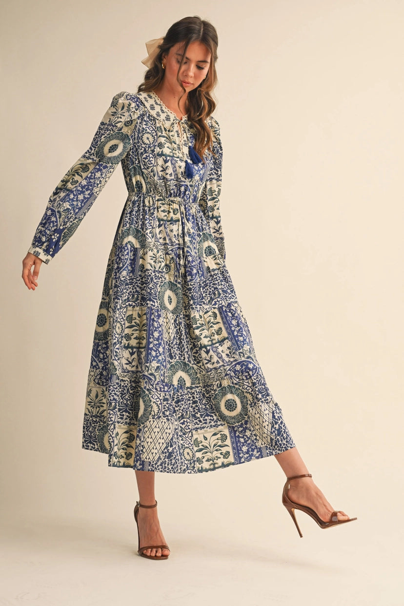 Floral Lace MIDI Dress