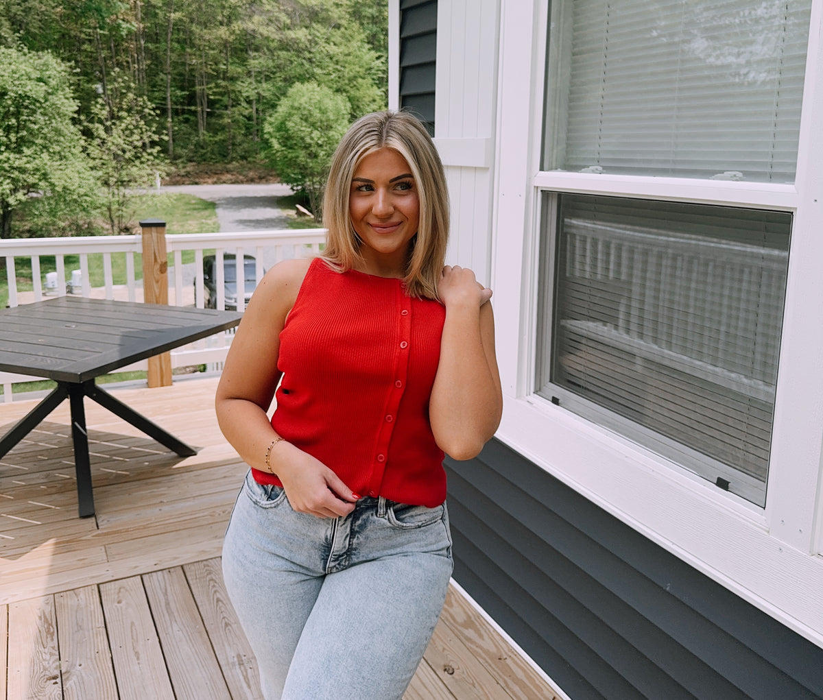 Buttoned Up and Bold Blouse
