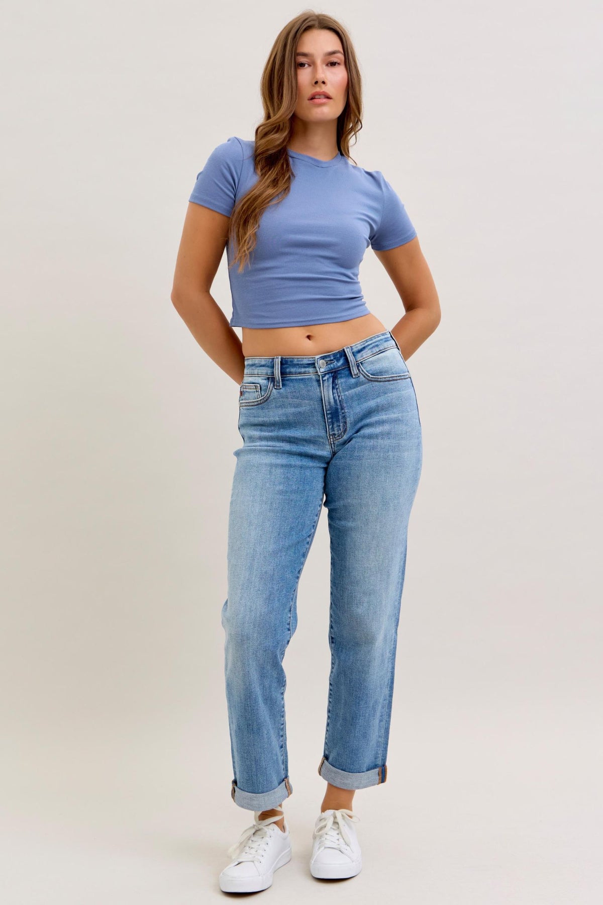 Judy Blue Cuffed Jeans - Petite