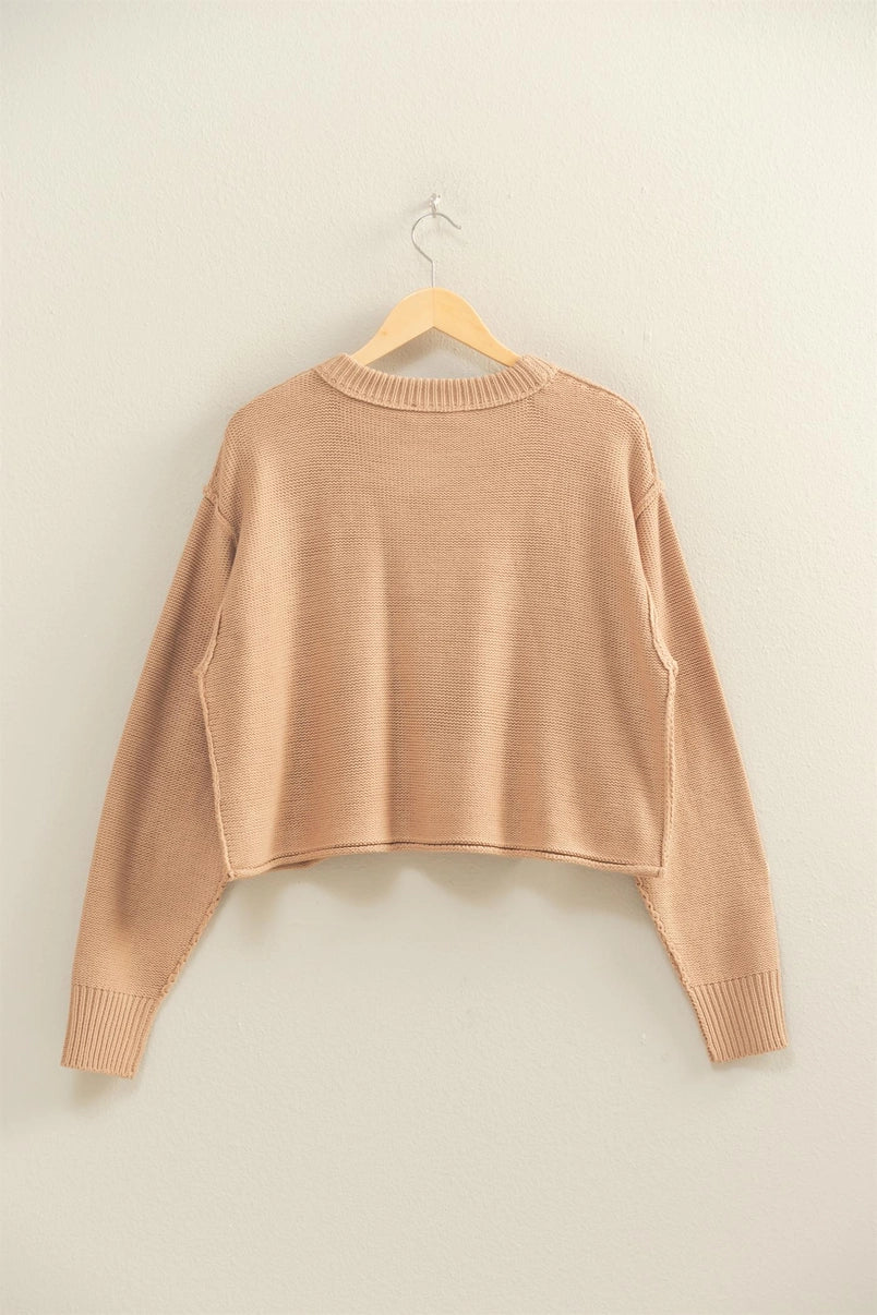 Cropped Oversized Sweater