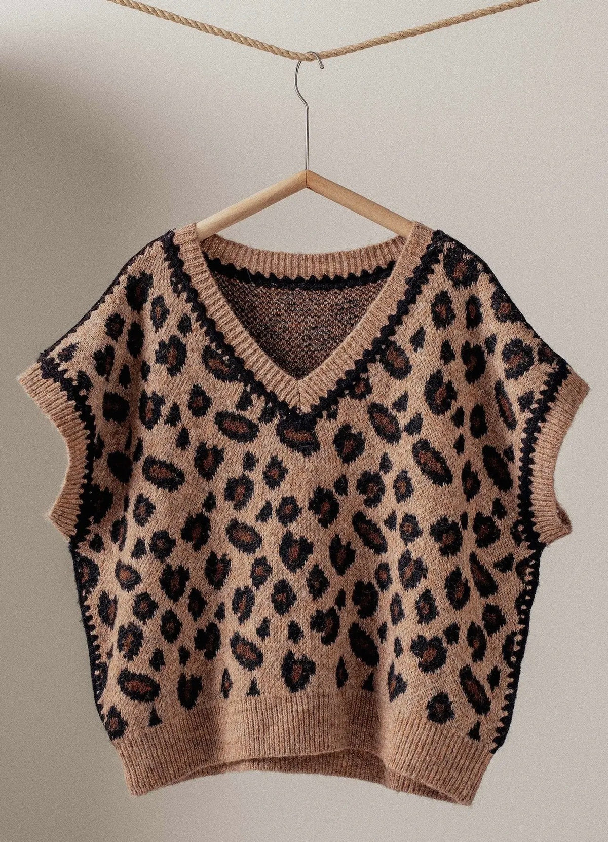 Leopard Sweater Vest