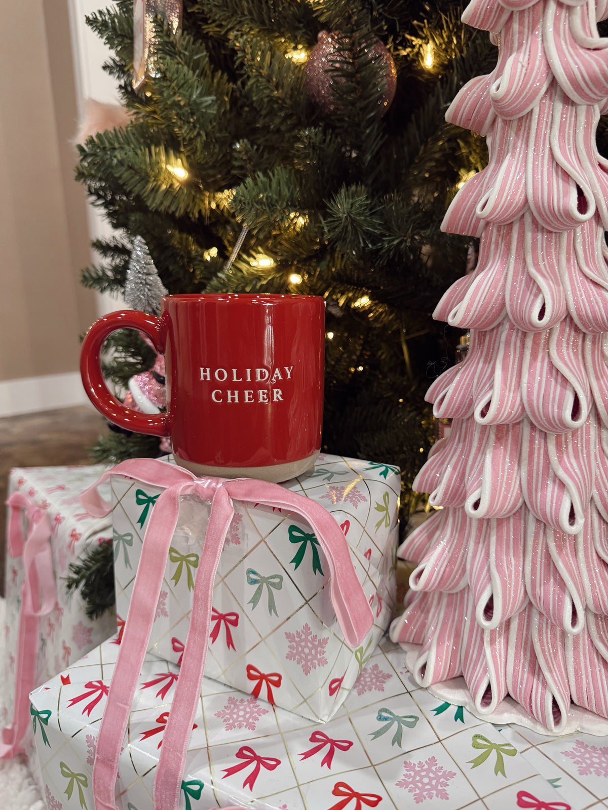 Happy Holidays Stoneware Mug