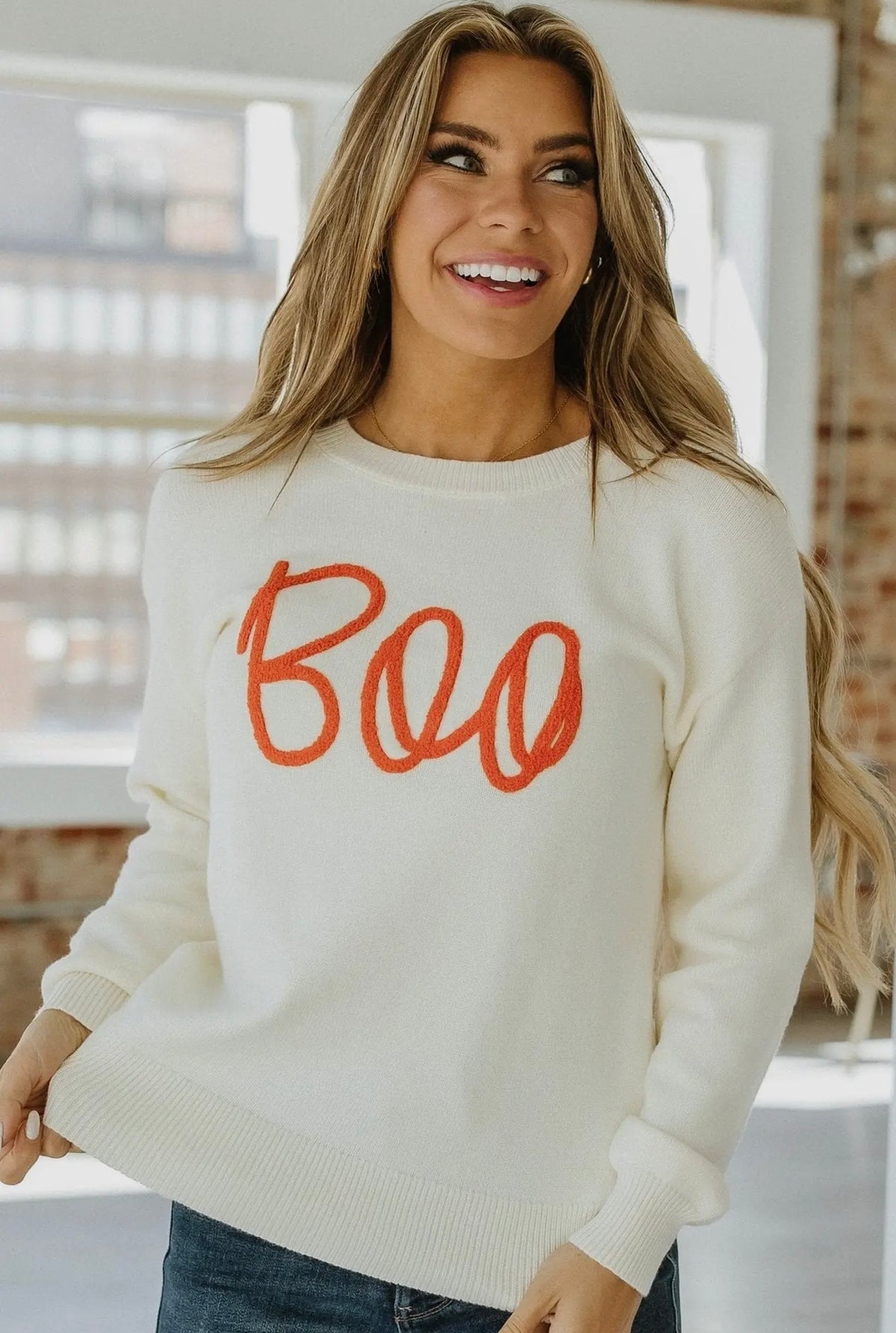 Halloween Boo Sweater