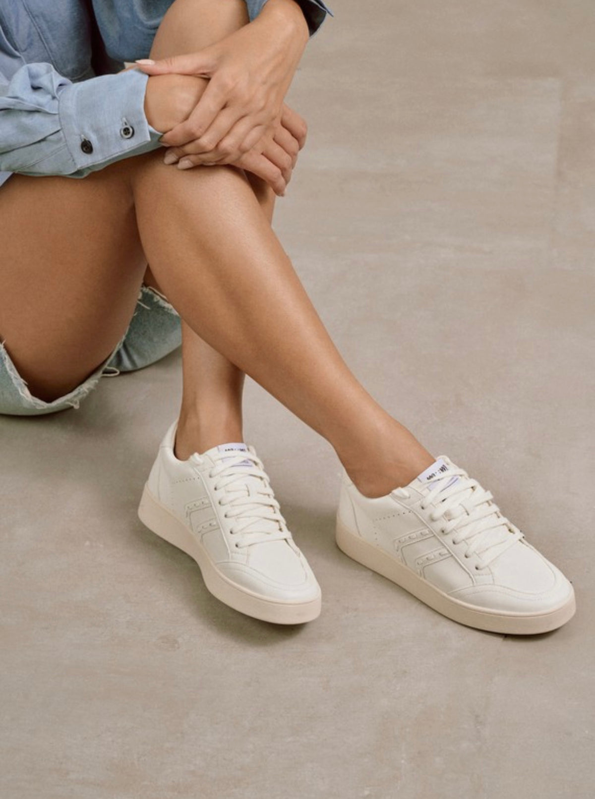 White Leather Sneakers