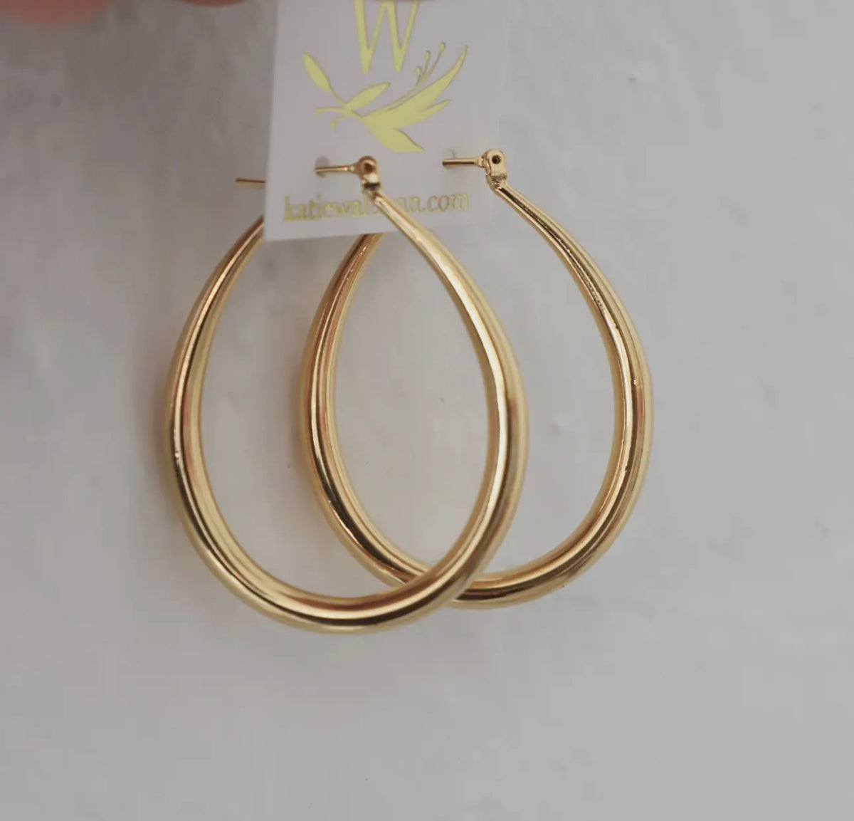 Teardrop Hoop Earrings