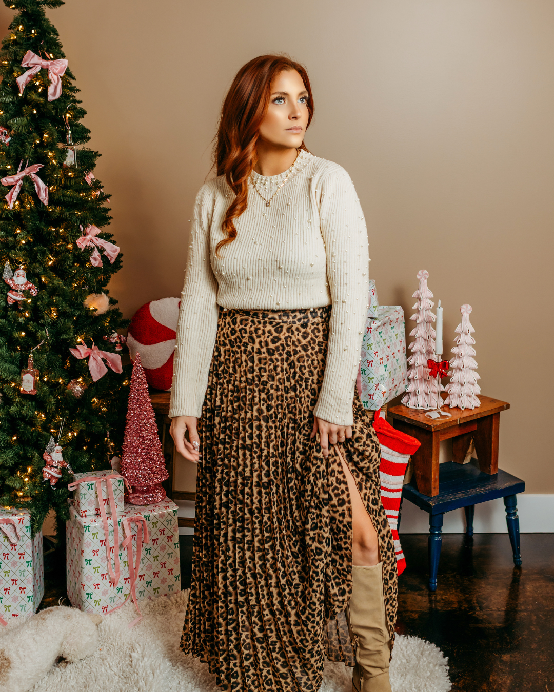 Pearl Holiday Sweater