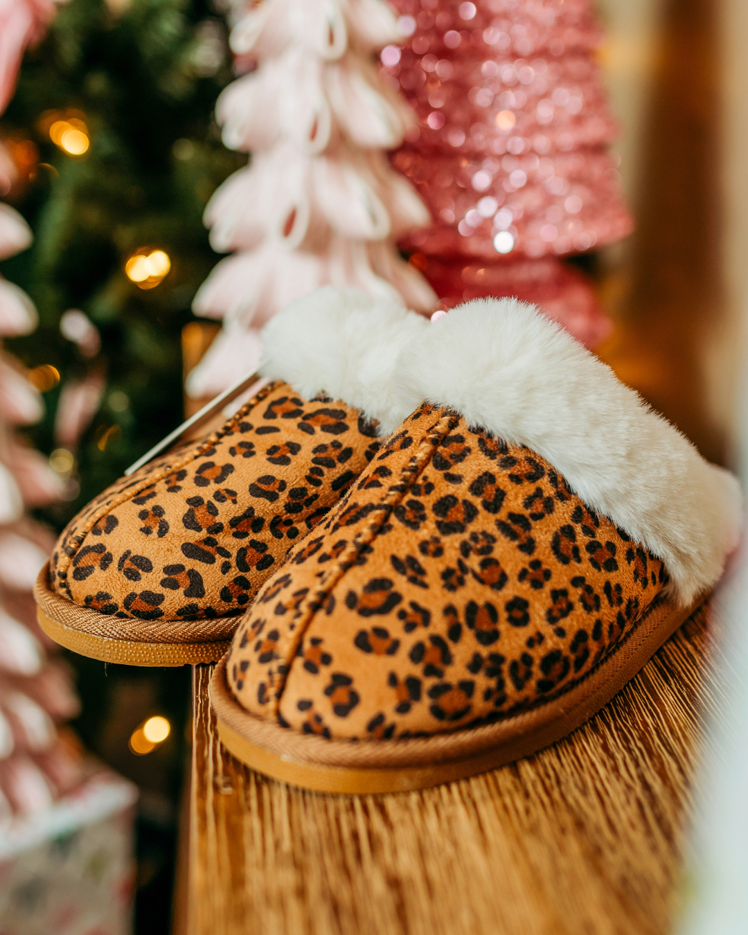 Leopard Print Cozy Slippers