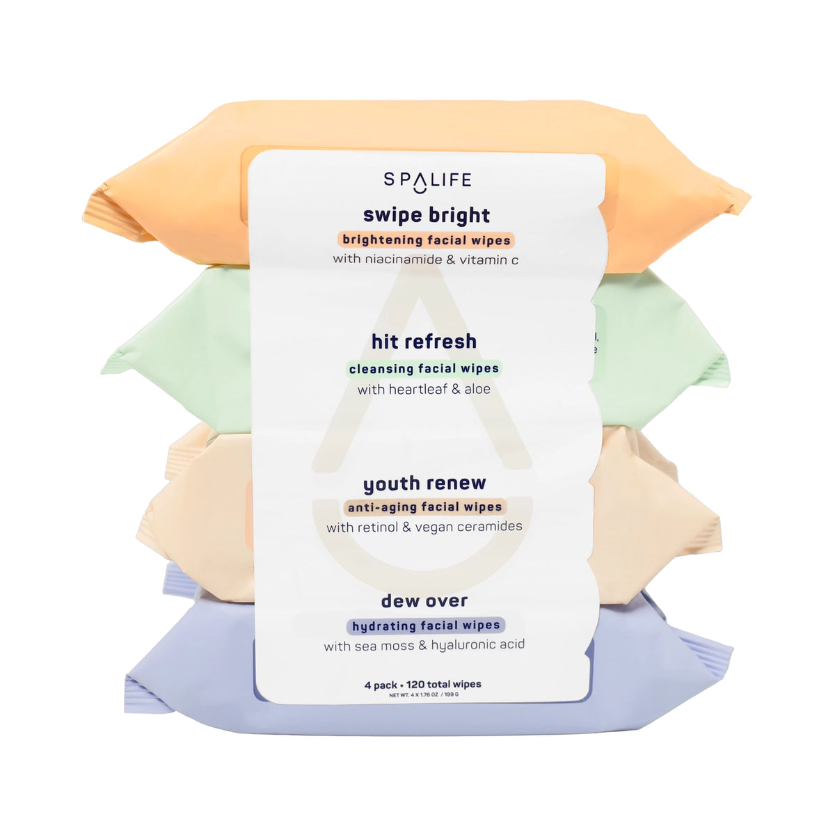 Facial Wipes Pack of 4