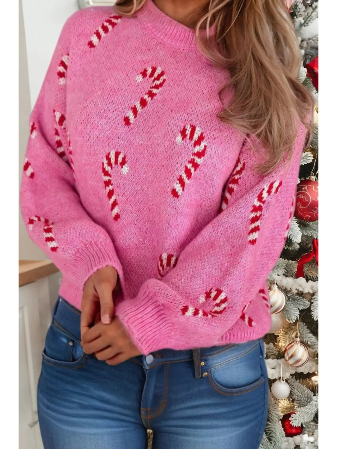 Christmas Candy Cane Sweater