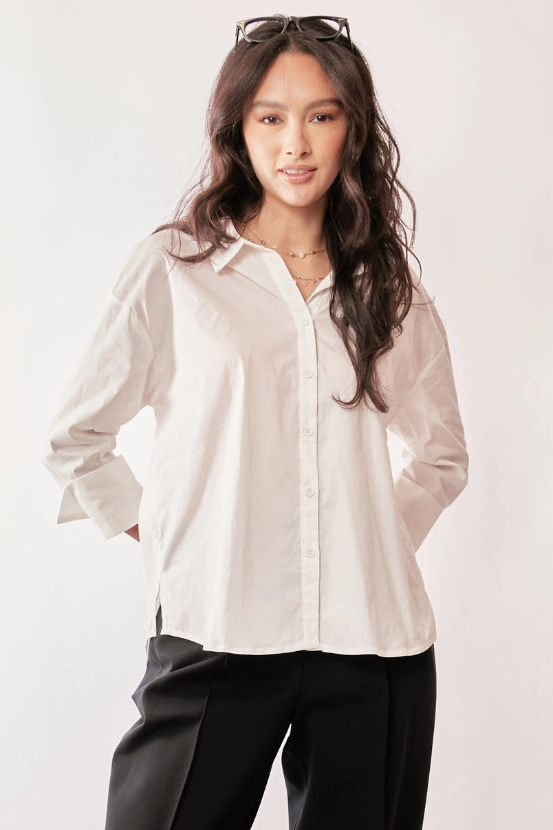 Solid Button Down