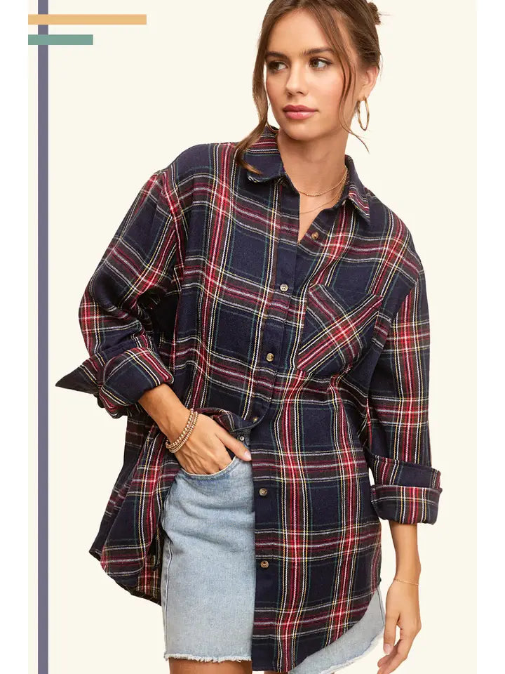 Soft Fabric Plaid Shirt