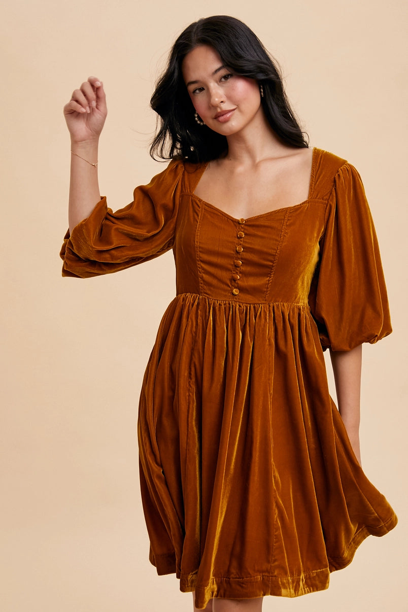 Sweetheart Velvet Dress