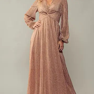 Metallic Maxi Dress