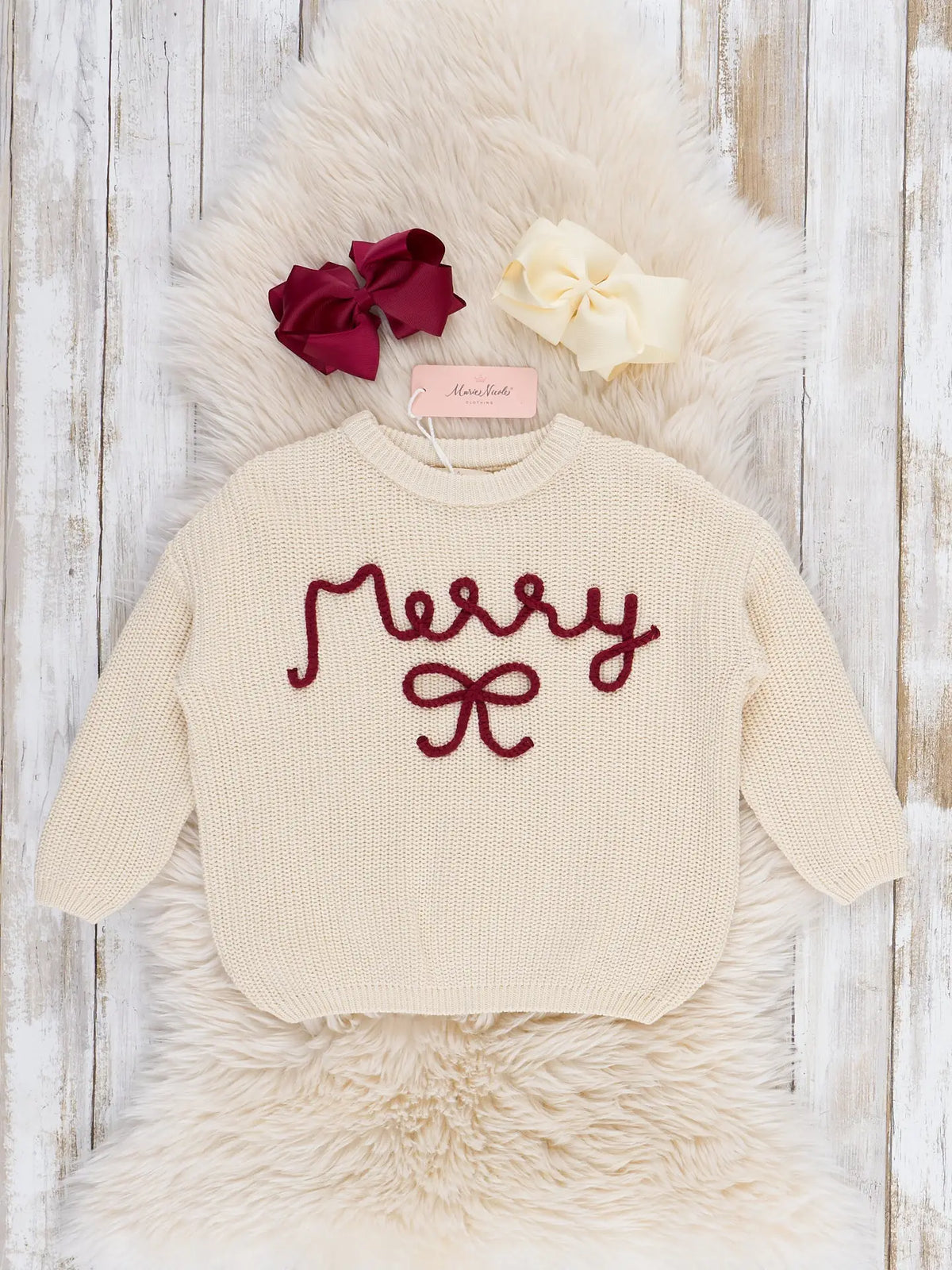 Merry Bow Oversized Sweater
